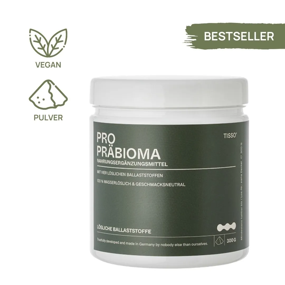 2.00<br><b>Pro Präbioma</b> <br>Mit 4 löslichen, sehr gut verträglichen Ballaststoffen ‒ das Superfutter für deine Darmbakterien