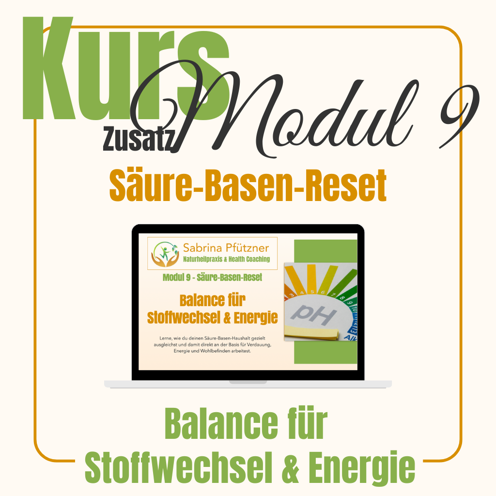08 (Kursnummer)<br><br>Dein Säure-Basen-Reset bei HPU <br> <br> Balance für Stoffwechsel & Energie – „Lerne, wie du deinen Säure-Basen-Haushalt gezielt ausgleichst und damit Verdauung, Energie und Wohlbefinden nachhaltig unterstützt.“
